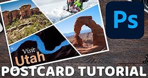 Postcard Design Tutorial in Photoshop for Beginners