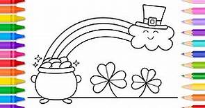 How to Draw St. Patricks Day Stuff ☘️✨St. Patricks Day Drawing and Coloring Pages for Kids