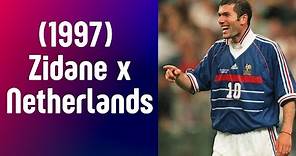 Zidane (France) Vs Netherlands 1997 - Zidane led France's comeback against the Netherlands