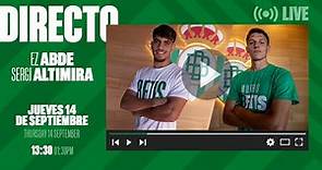 🚨 DIRECTO | Presentación de Ez Abde y Sergi Altimira como nuevos jugadores del #RealBetis ⚽💚