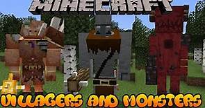 Villagers and Monsters mod para Minecraft 1.16.5 | Review en ESPAÑOL