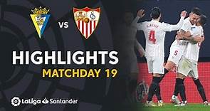 Resumen de Cádiz CF vs Sevilla FC (0-1)