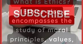 What is Ethics? The Moral Compass: Exploring the Essence and Importance of Ethics #ethics