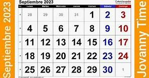 Calendario - Septiembre 2023