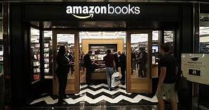 Shopping at Amazon Books in NYC