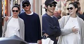 Song Joong Ki Spotted with his Pregnant Wife Katy Louise Saunders in her Hometown in Italy