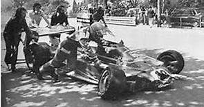 Niki Lauda & Clay Regazzoni Crash RARE ANGLE Montjuic 1975