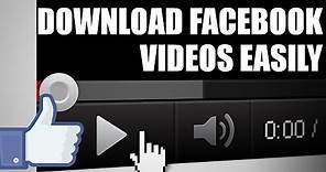 Download any video from Facebook in Firefox browser