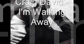 Craig David - Walking Away (lyrics)