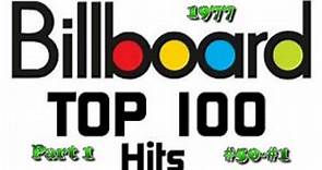 Billboard's Top 100 Songs Of 1977 Part 1 #50 #1