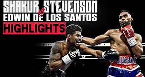 Shakur Stevenson vs Edwin De Los Santos | HIGHLIGHTS #ShakurStevenson #EdwinDeLosSantos