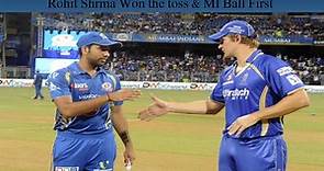 IPL 2014 I Match 56 MI vs RR .. Rahul Dravid lose his temperament