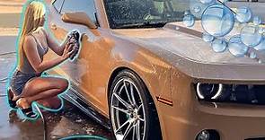Washing my Camaro on a Hot Summer Day