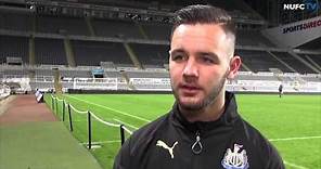 Adam Armstrong speaks after second-string double