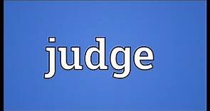 Judge Meaning