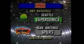 Seattle Supersonics at San Antonio Spurs - 1/28/1991