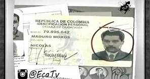 Esta es la prueba de cedula colombiana de Nicolas Maduro que presento Caracol Noticias.