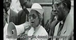 Biographie de Rosa Parks sous-titrée en français.