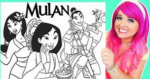 Coloring Mulan Disney Princess Coloring Pages | Prismacolor Markers