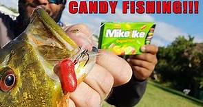 Catching Fish with CANDY!!! DIY Candy Lure Fishing Challenge!