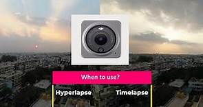 Timelapse vs Hyperlapse. When to use which? Shot with DJI action 2.