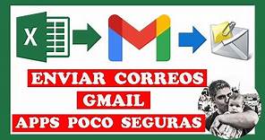 Enviar correos de Gmail desde Excel ✔ FUNCIONA ✔ JUNIO 2022 ✔ - Curso de Excel Avanzado