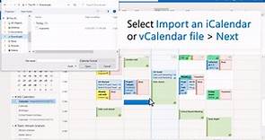 Add and import calendars