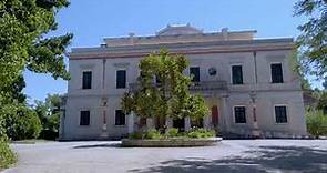 Prince Phillip "Mon Repos" villa & gardens walk in Corfu island, Greece