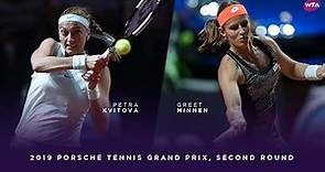 Petra Kvitova vs. Greet Minnen | 2019 Porsche Tennis Grand Prix Second Round | WTA Highlights