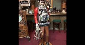 1950's MILLS Hand-Craved One-Armed-Bandit Cowboy Slot Machine SOLD