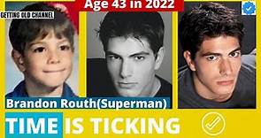 Brandon Routh Superman Young VS Now (2021) American film actor Brandon James Routh