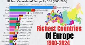 Richest Countries of Europe by GDP (1960-2024)