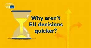 The EU democratic process in under 1 minute