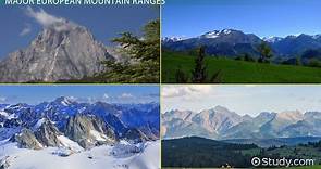 Major Mountain Ranges in Europe | Overview, Map & Peaks
