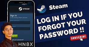 How to Login to Steam If You Forgot Your Password !