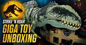 NEW Strike 'N Roar Giganotosaurus Toy — Jurassic World Dominion Mattel Review / collectjurassic.com