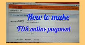 How to make tds payment online easy in NSDL site