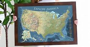USA National Parks Map - Voyager Edition