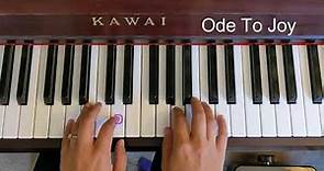Ode To Joy - Beginner Piano tutorial. From Piano Safari