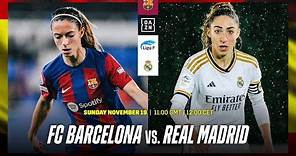 Barcelona vs. Real Madrid | Liga F 2023-24 Matchday 9 Full Match