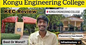 Kongu Engineering college Review | Placement & Fees | KEC | TTG