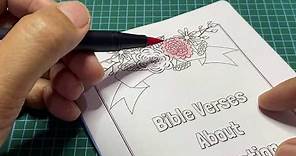 How To Print | Free Printable Bible Verse Coloring Book