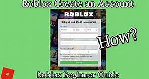 How To Create A Roblox Account? | FULL TUTORIAL (PC/Mobile)