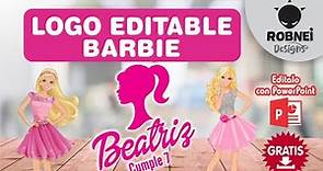 Logo Barbie para Editar GRATIS