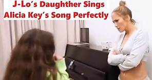 Jennifer Lopez daughter Emme sings Alicia Keys song "If I Ain't Got You"
