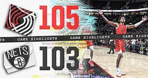 Portland Trail Blazers 105, Brooklyn Nets 103 | Game Highlights | Jan 17, 2024