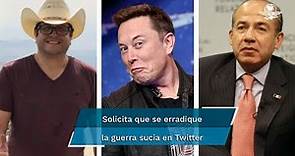 José Ramón López Beltrán pide a Elon Musk limpiar Twitter de "simpatizantes" de Calderón