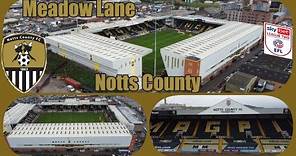 Ep46. Meadow Lane Stadium by drone. Home of Notts County. Promoted to League 2 for the 23/24 season