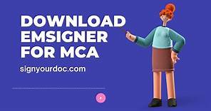 How to Download and Install emsigner for MCA Portal