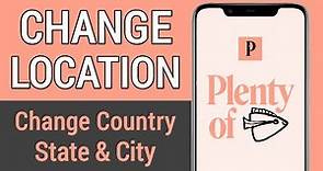 How to Change your Location on Plenty of Fish Mobile! (Change POF Country/Region)